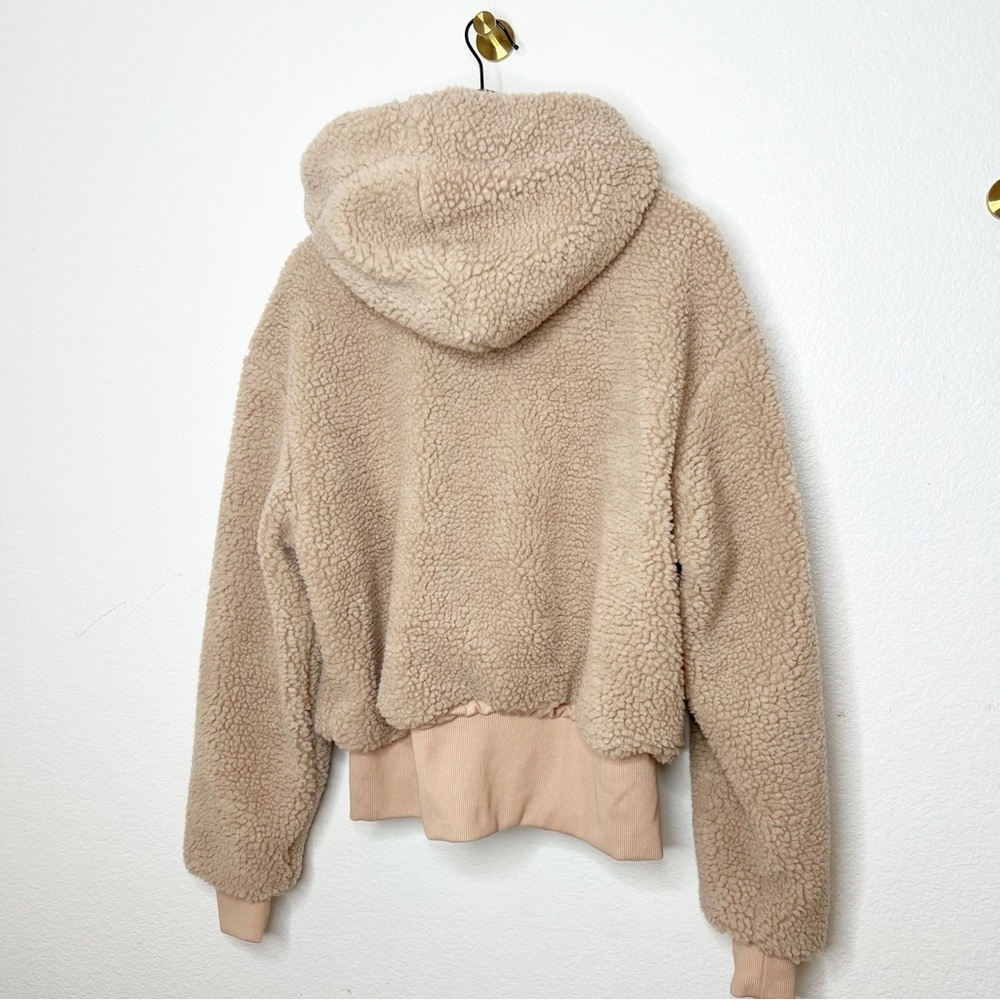 Fabletics Summit Sherpa Hooded Zip Up Teddy Jacket XL - Picture 6 of 9